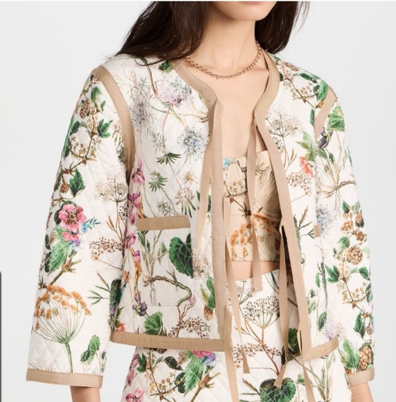 Cara Cara Jackets & Blazers - NWT CARA CARA Marissa Jacket in Whimsical Ivory / Khaki Medium
